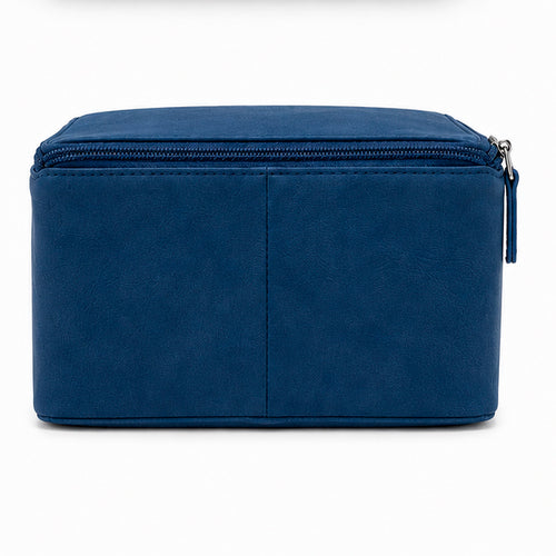 Organizer for Accessories | Blue Leather Padded Folio