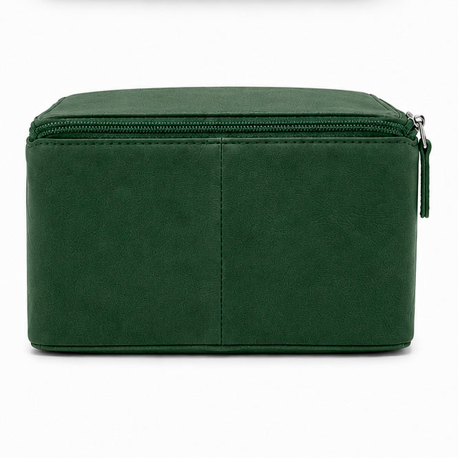 Organizer for Accessories | Green Leather Padded Folio