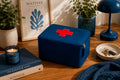 Organizer for Accessories | Blue Leather Padded Folio
