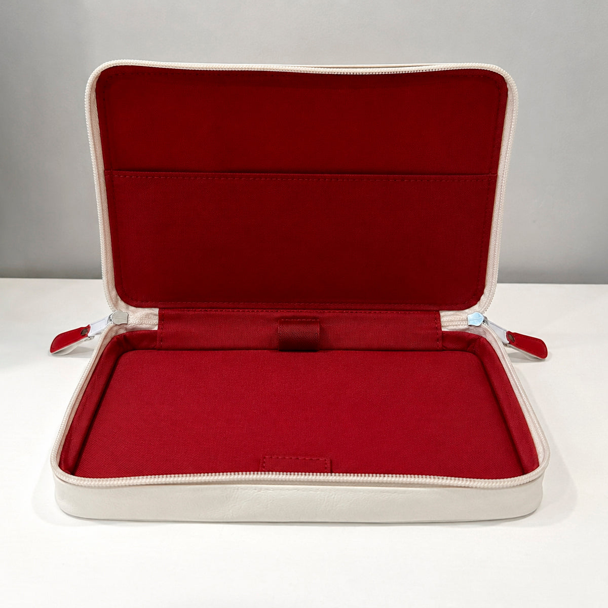 Organizer for Accessories | Black Leather Padded Folio
